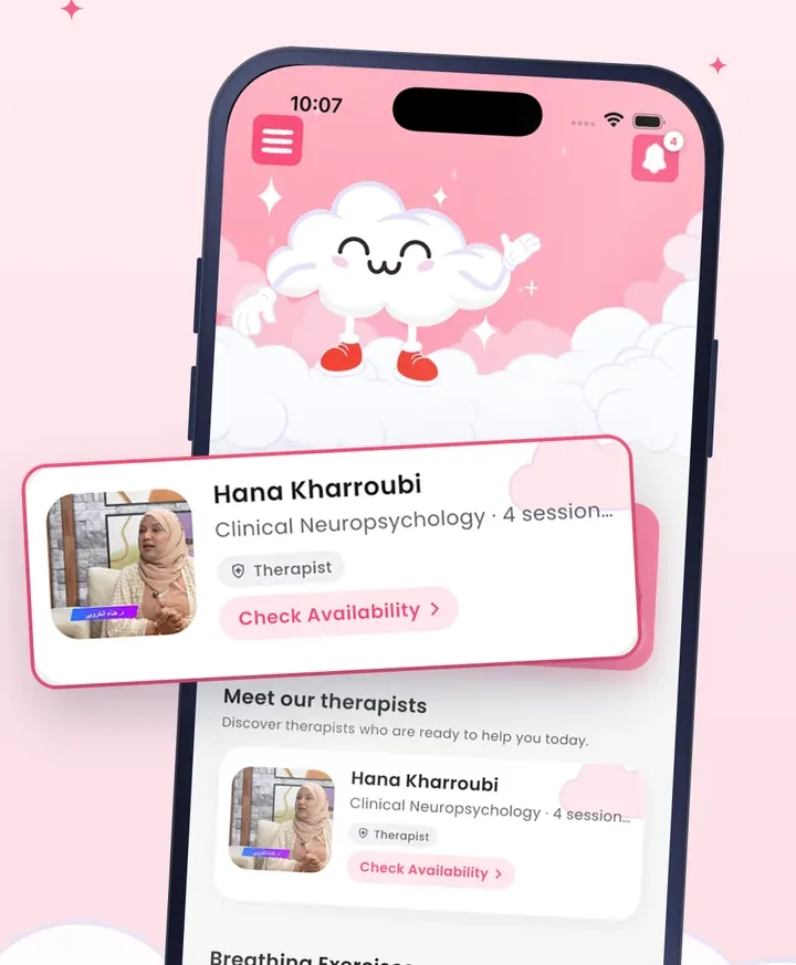 Une fiche de thérapeute avec sa spécialité et ses disponibilités dans l’app Healu